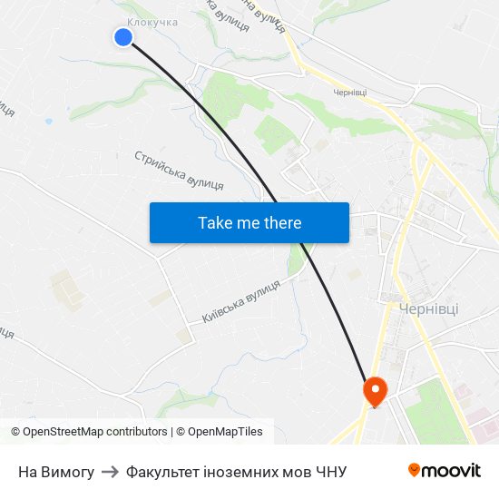 На Вимогу to Факультет іноземних мов ЧНУ map