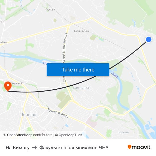 На Вимогу to Факультет іноземних мов ЧНУ map