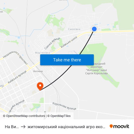 На Вимогу to житомирський національний агро екологічний університет map