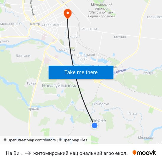 На Вимогу to житомирський національний агро екологічний університет map