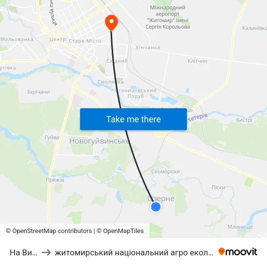 На Вимогу to житомирський національний агро екологічний університет map