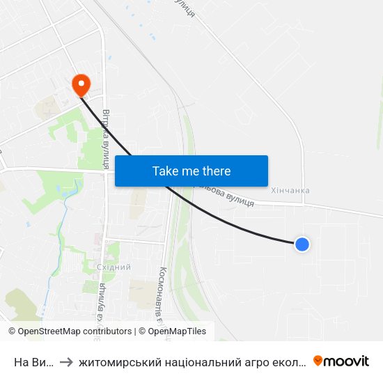 На Вимогу to житомирський національний агро екологічний університет map