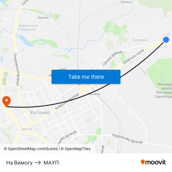 На Вимогу to МАУП map