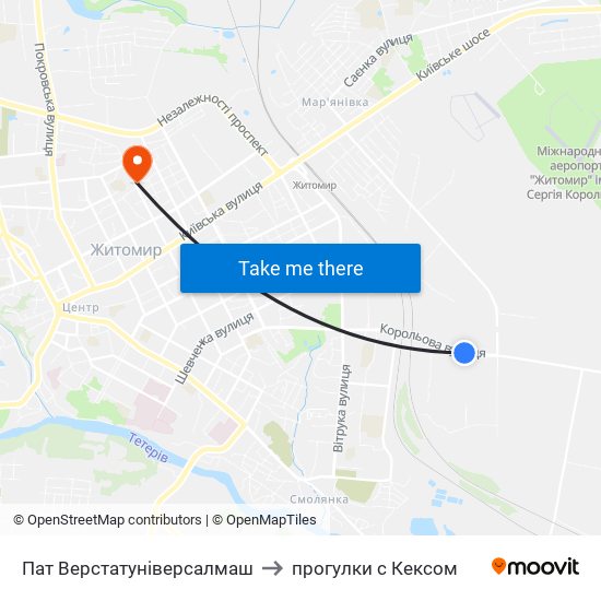 Пат Верстатуніверсалмаш to прогулки с Кексом map