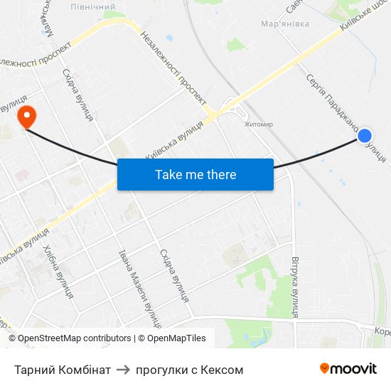 Тарний Комбінат to прогулки с Кексом map