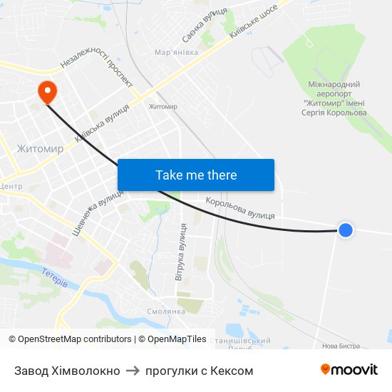 Завод Хімволокно to прогулки с Кексом map