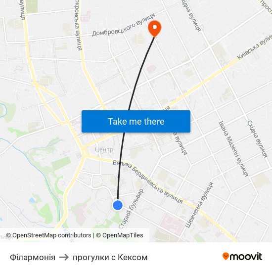 Філармонія to прогулки с Кексом map