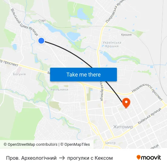 Пров. Археологічний to прогулки с Кексом map