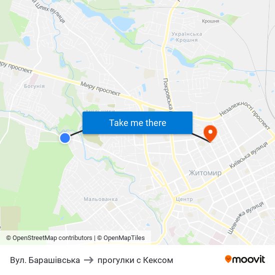 Вул. Барашівська to прогулки с Кексом map