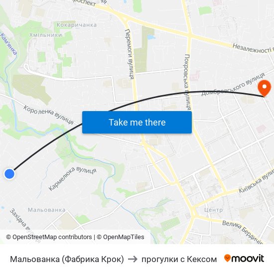 Мальованка (Фабрика Крок) to прогулки с Кексом map