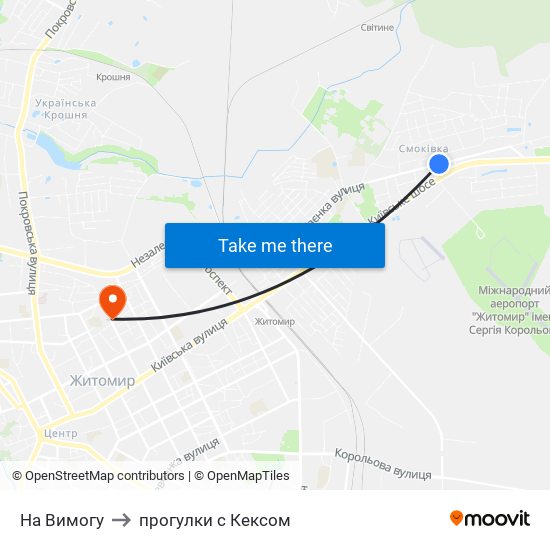 На Вимогу to прогулки с Кексом map