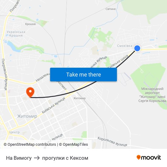 На Вимогу to прогулки с Кексом map