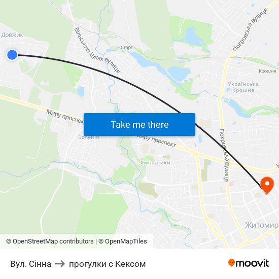 Вул. Сінна to прогулки с Кексом map