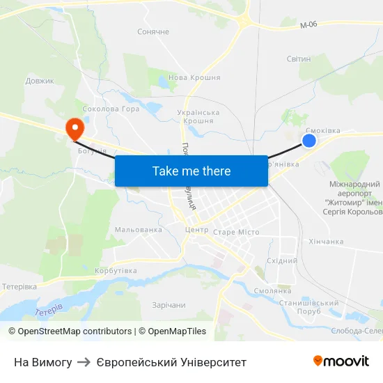 На Вимогу to Європейський Університет map