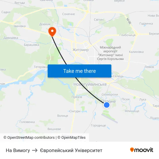 На Вимогу to Європейський Університет map