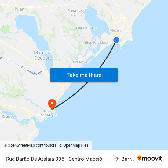 Rua Barão De Atalaia 395 - Centro Maceió - Al República Federativa Do Brasil to Barra Mar map