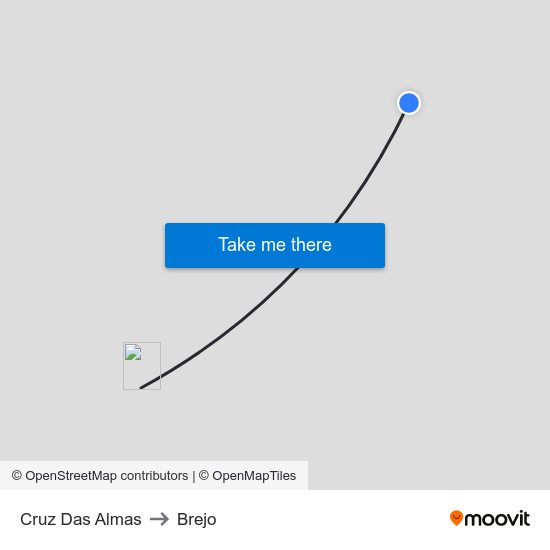 Cruz Das Almas to Brejo map