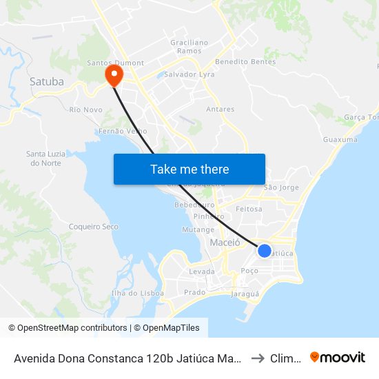 Avenida Dona Constanca 120b Jatiúca Maceió - Alagoas 57036-370 Brasil to Clima Bom map