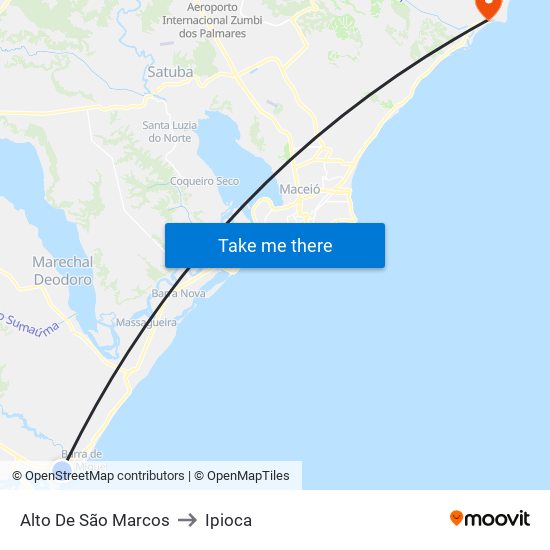 Alto De São Marcos to Ipioca map