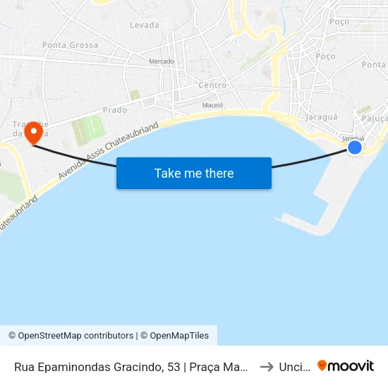 Rua Epaminondas Gracindo, 53 | Praça Manoel Duarte to Uncisal map