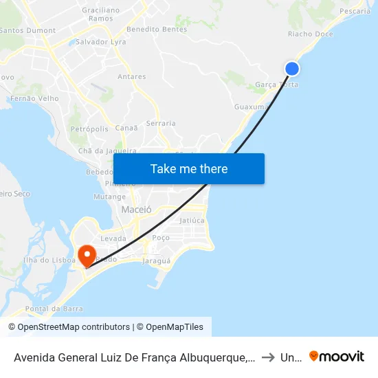 Avenida General Luiz De França Albuquerque, 110 - Praça Emílio De Carvalho to Uncisal map