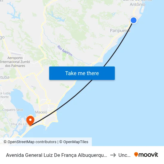 Avenida General Luiz De França Albuquerque, 2958-2974 to Uncisal map