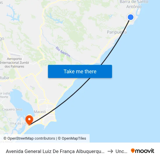 Avenida General Luiz De França Albuquerque, 4468-4500 to Uncisal map
