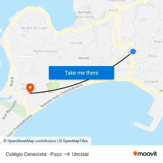 Colégio Cenecista - Poço to Uncisal map