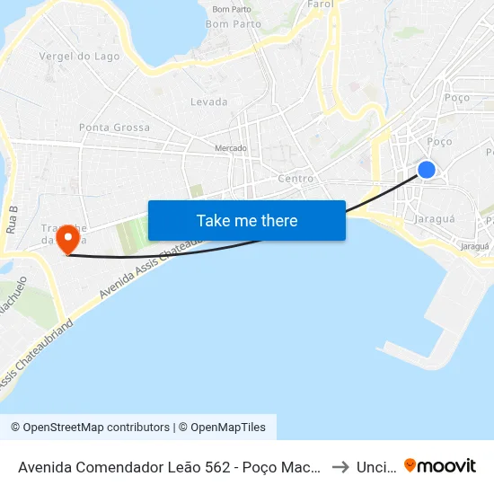 Avenida Comendador Leão 562 - Poço Maceió - Al Brasil to Uncisal map