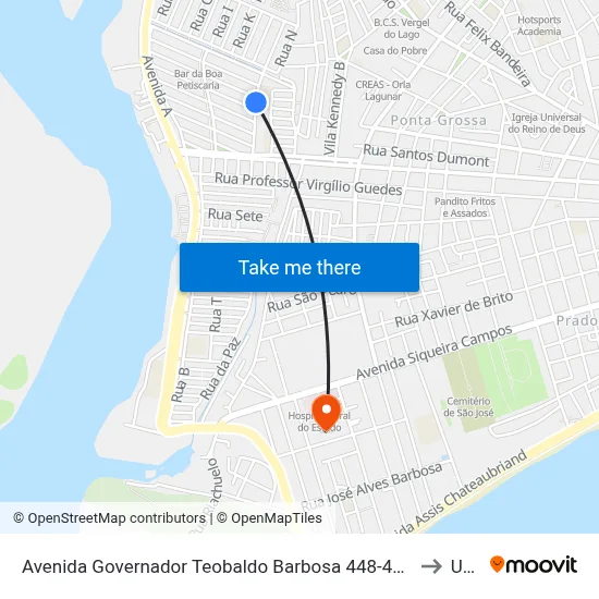 Avenida Governador Teobaldo Barbosa 448-462 - Vergel Do Lago Maceió - Al 57015-850 Brasil to Uncisal map