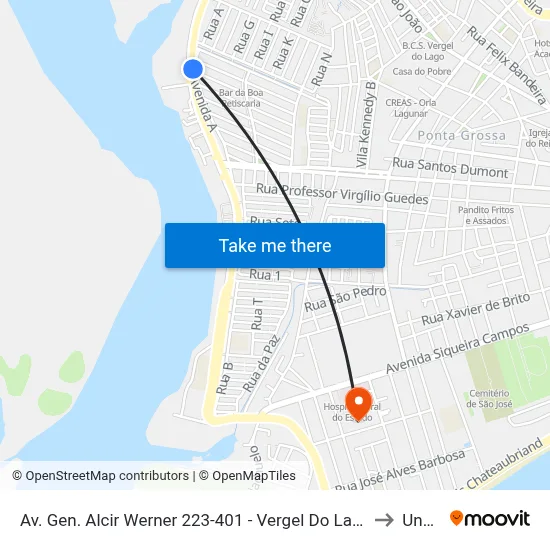 Av. Gen. Alcir Werner 223-401 - Vergel Do Lago Maceió - Al Brasil to Uncisal map