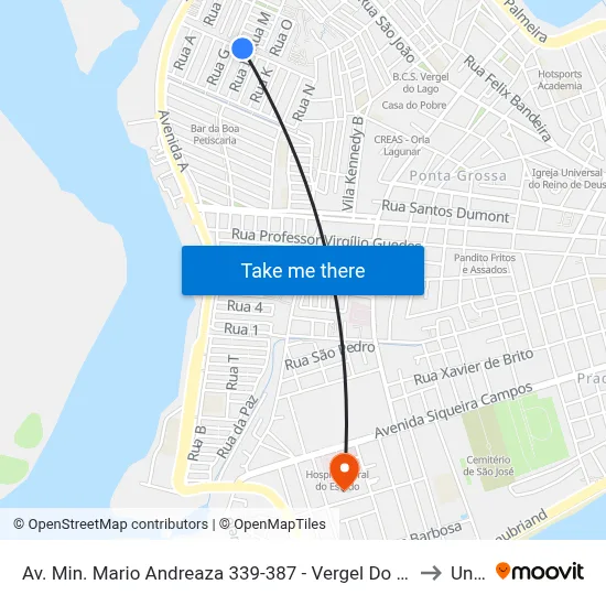 Av. Min. Mario Andreaza 339-387 - Vergel Do Lago Maceió - Al 57015-880 Brasil to Uncisal map