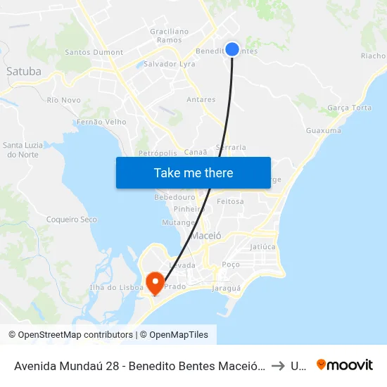 Avenida Mundaú 28 - Benedito Bentes Maceió - Al 57085-778 República Federativa Do Brasil to Uncisal map