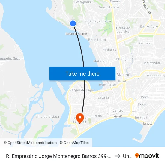 R. Empresário Jorge Montenegro Barros 399-481 - Santa Amelia Maceió - Al Brasil to Uncisal map