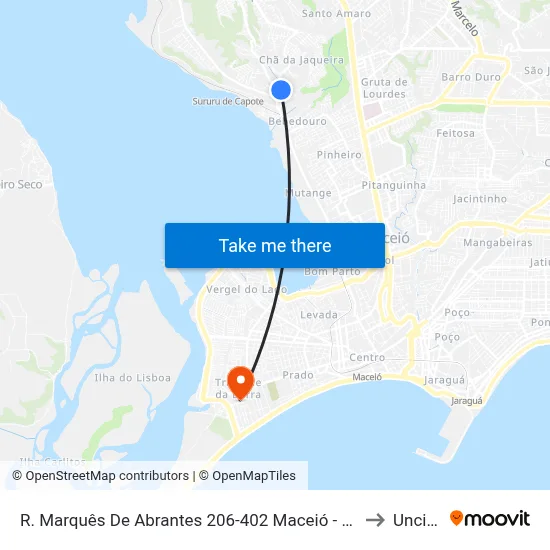 R. Marquês De Abrantes 206-402 Maceió - Al Brasil to Uncisal map