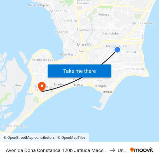 Avenida Dona Constanca 120b Jatiúca Maceió - Alagoas 57036-370 Brasil to Uncisal map