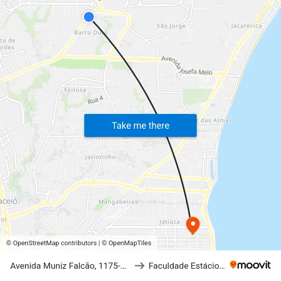 Avenida Muniz Falcão, 1175-1241 | Fat to Faculdade Estácio De Sá map