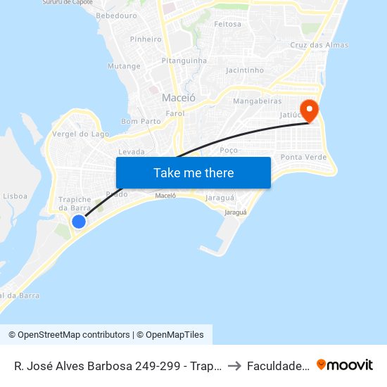 R. José Alves Barbosa 249-299 - Trapiche Da Barra Maceió - Al 57010-420 Brasil to Faculdade Estácio De Sá map