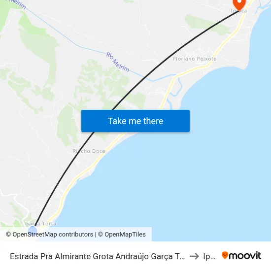 Estrada Pra Almirante Grota Andraújo Garça Torta Maceió - Alagoas Brasil to Ipioca map