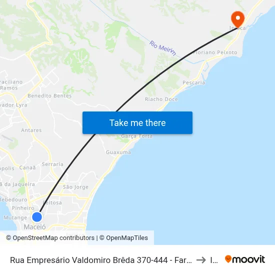 Rua Empresário Valdomiro Brêda 370-444 - Farol Maceió - Al 57050-250 República Federativa Do Brasil to Ipioca map