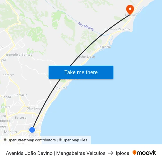 Avenida João Davino | Mangabeiras Veiculos to Ipioca map