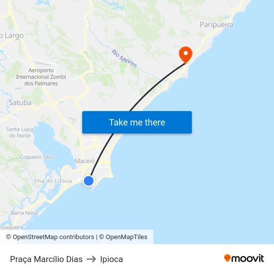 Praça Marcílio Dias to Ipioca map