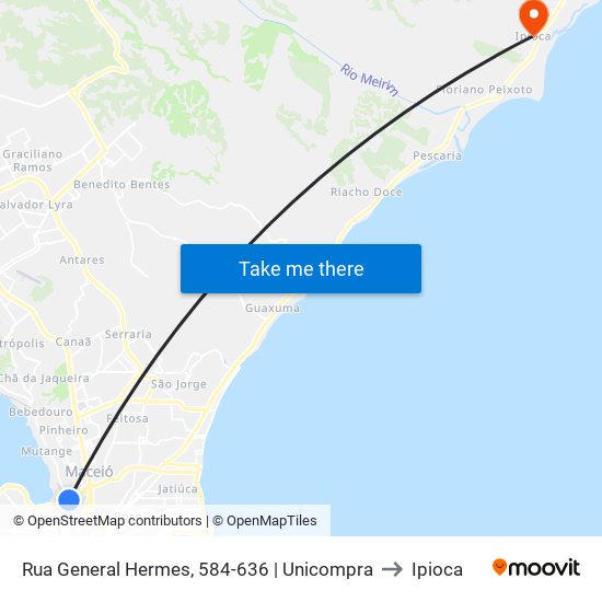 Rua General Hermes, 584-636 | Unicompra to Ipioca map