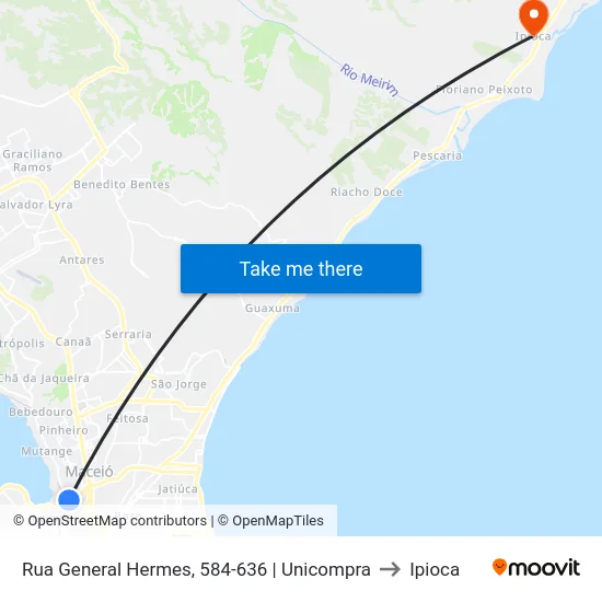 Rua General Hermes, 584-636 | Unicompra to Ipioca map