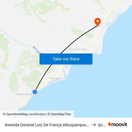 Avenida General Luiz De França Albuquerque, S/N | Al-101 Norte to Ipioca map