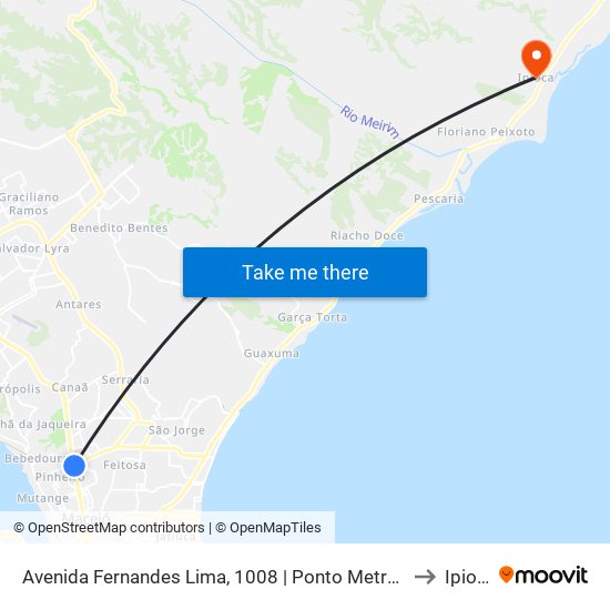Avenida Fernandes Lima, 1008 | Ponto Metropolitano to Ipioca map
