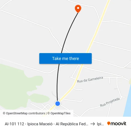 Al-101 112 - Ipioca Maceió - Al República Federativa Do Brasil to Ipioca map