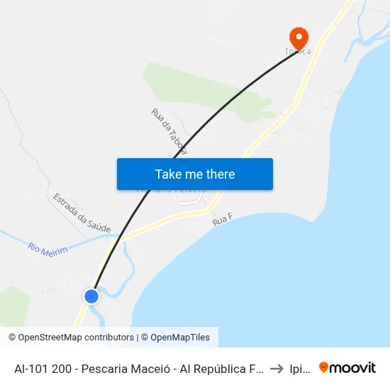 Al-101 200 - Pescaria Maceió - Al República Federativa Do Brasil to Ipioca map