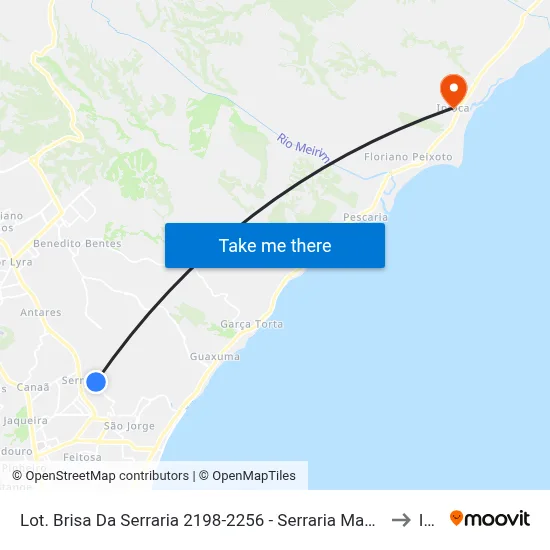 Lot. Brisa Da Serraria 2198-2256 - Serraria Maceió - Al 57046-840 República Federativa Do Brasil to Ipioca map