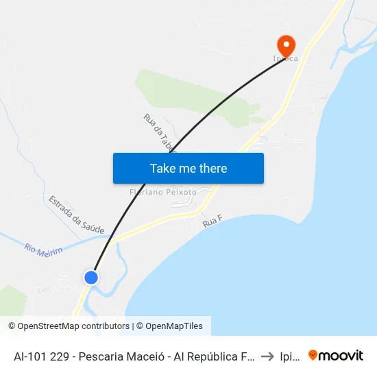 Al-101 229 - Pescaria Maceió - Al República Federativa Do Brasil to Ipioca map